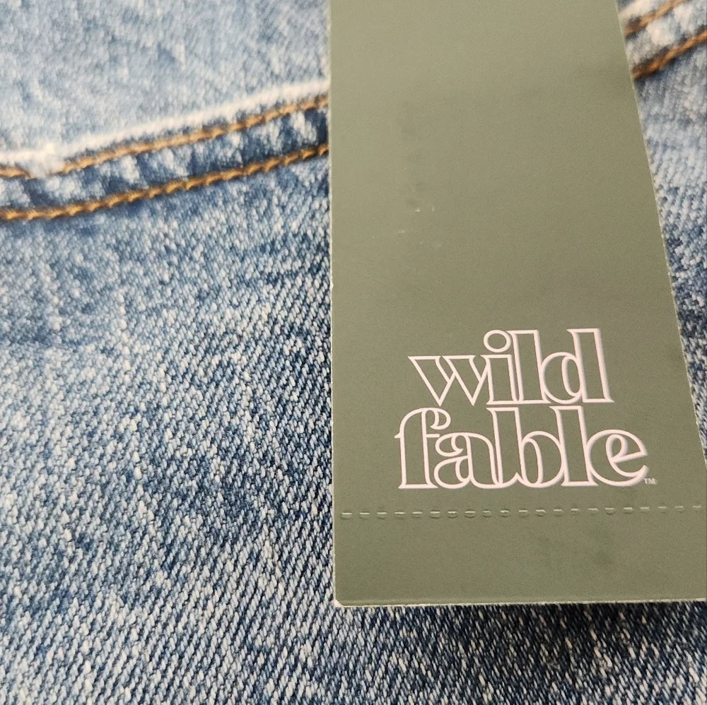 Women's High-Rise Rolled Cuff Jean Shorts - Wild Fable Blue 6 - Picture 4 of 11